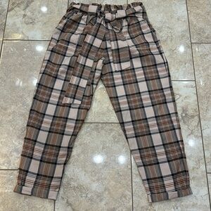 Albion Fit plaid joggers size Small NEW